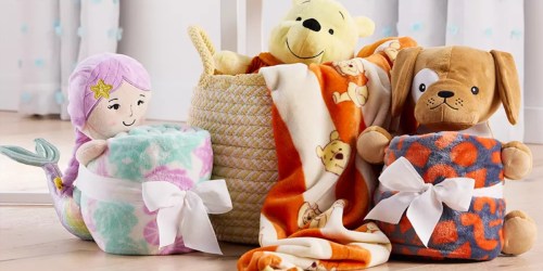 Kohl’s Kids Blanket & Plush Sets from $11.99 (Regularly $40) – CUTE Gift Idea!