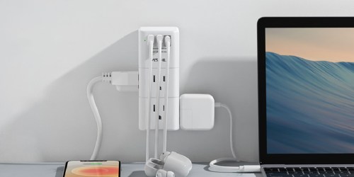 Outlet Extender & Surge Protector Only $9.99 on Amazon | 6 Plugs & 3 USB Ports