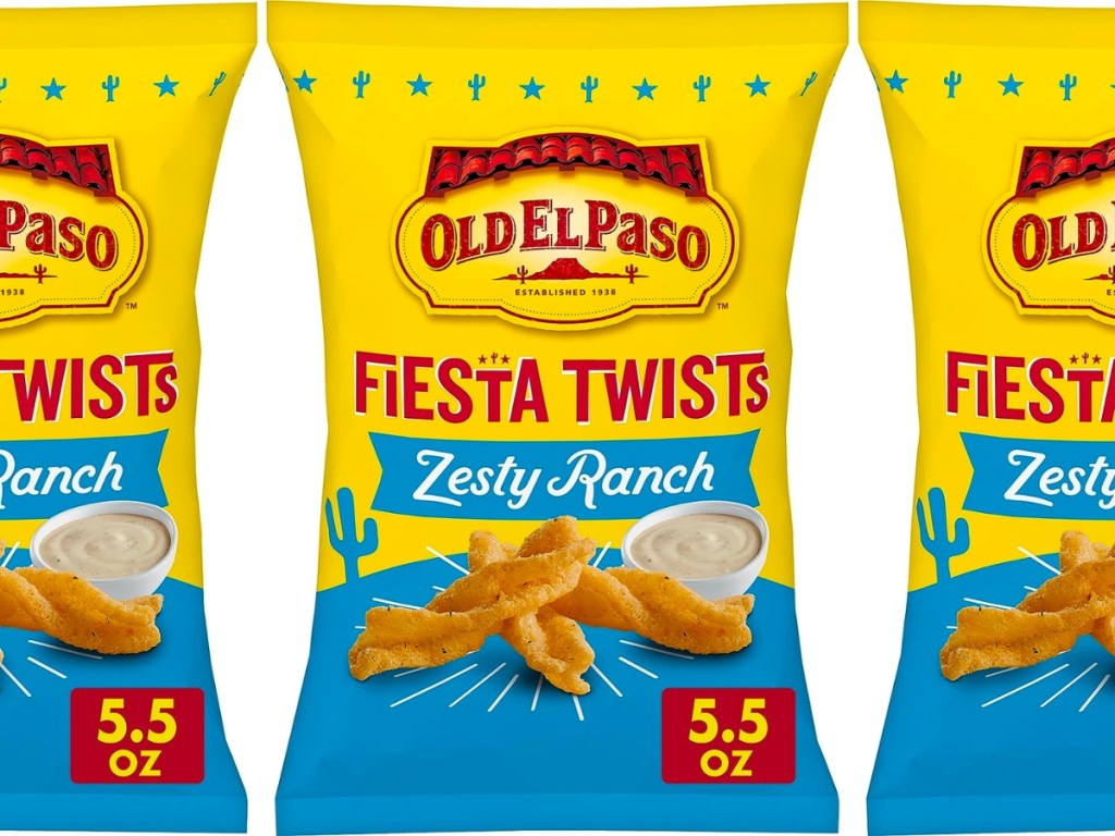 Old El Paso Fiesta Twists Zesty Ranch 5.5oz Bag