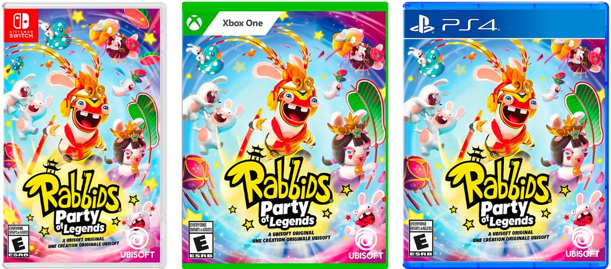 Rabbids party of legends games for switch, xbox, and Ps4/5
