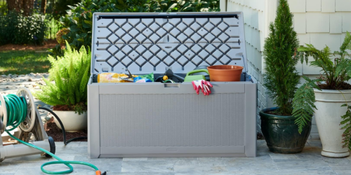 Rubbermaid 134-Gallon Extra Large Deck Box Only $124 Shipped on Walmart.com (Regularly $225)