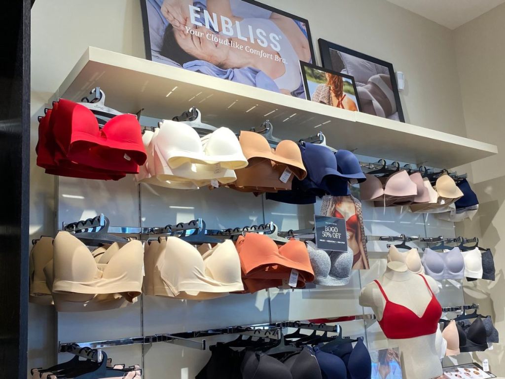 Display of Soma Enbliss bras