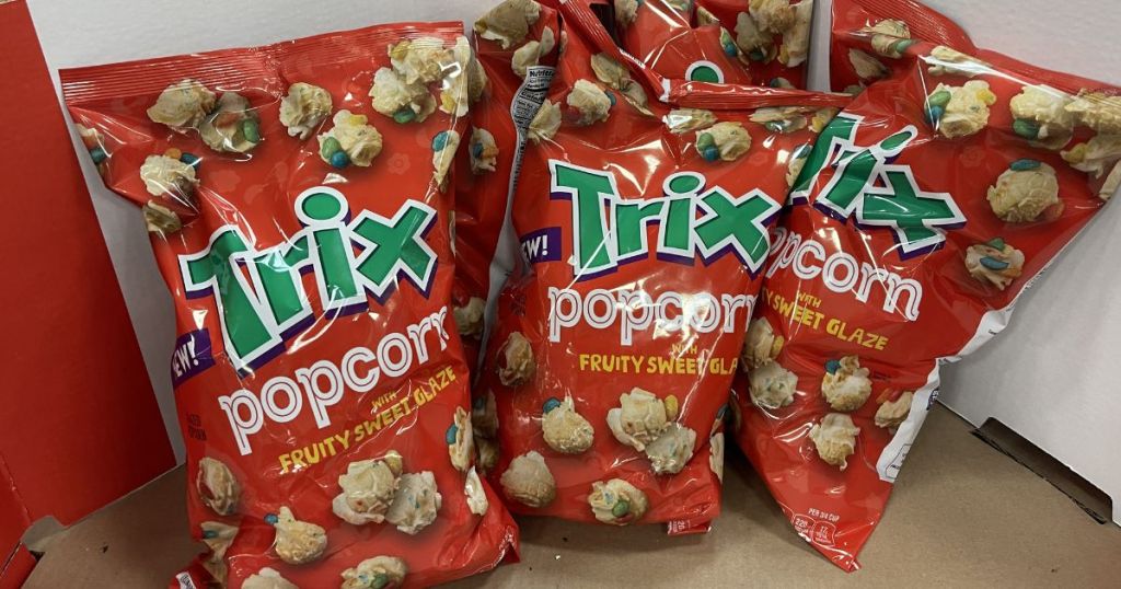 3 bags of Trix Popcorn