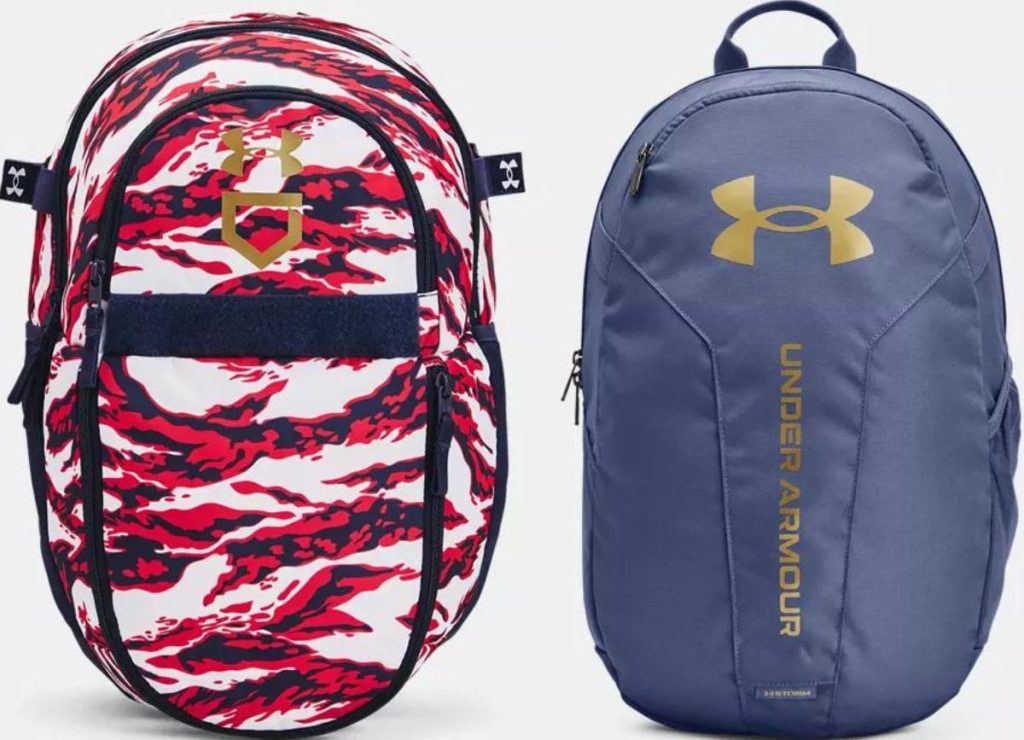 Stock images of two under armour bags