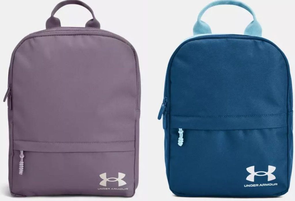 Stock images of two Under Armour bags