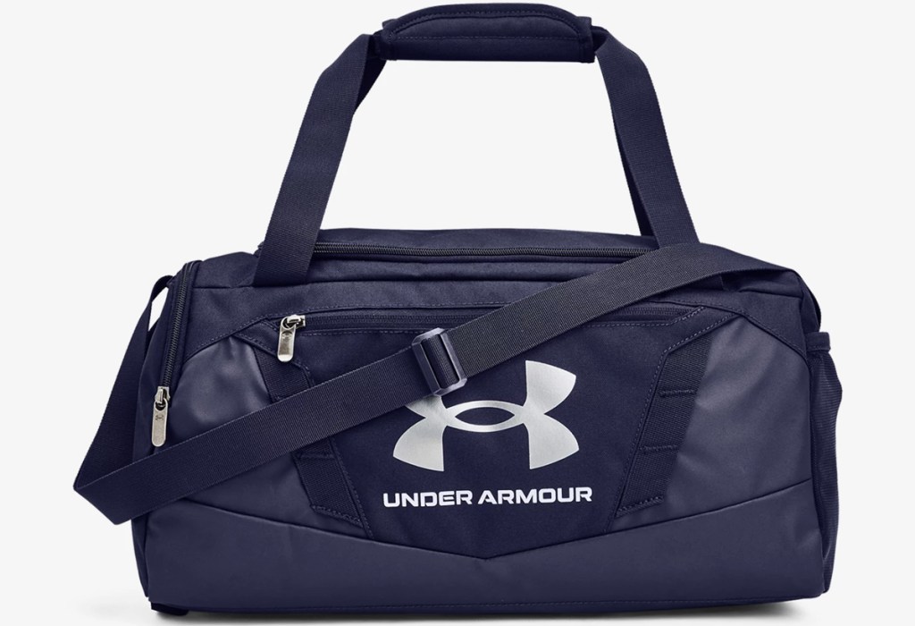 navy blue under armour duffle bag