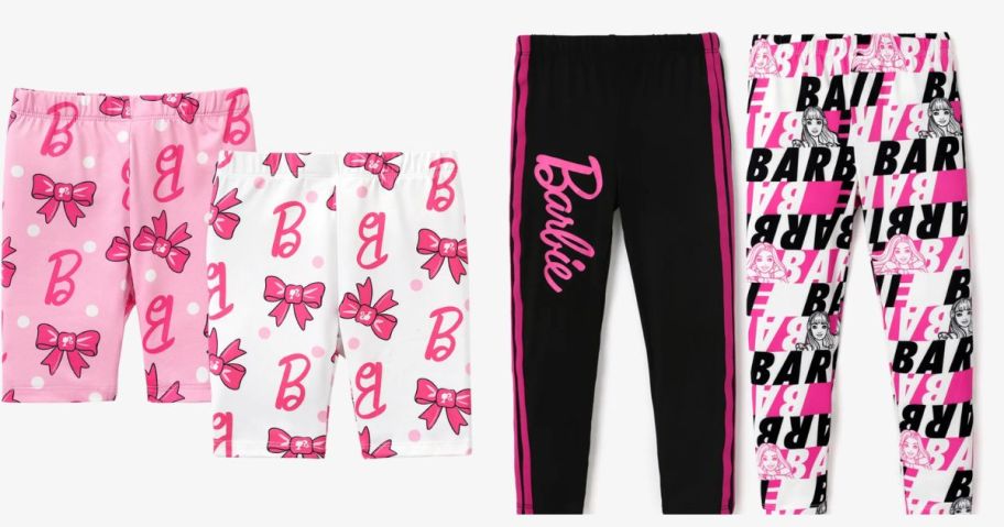 kid's Barbie leggings in various lengths and designs