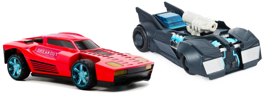 Rocket League Light Blast Racer and Batman Tech Defender Batmobile