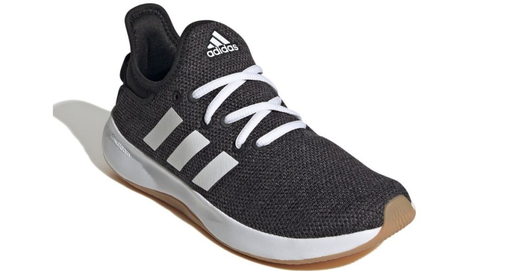 black and white adidas shoe