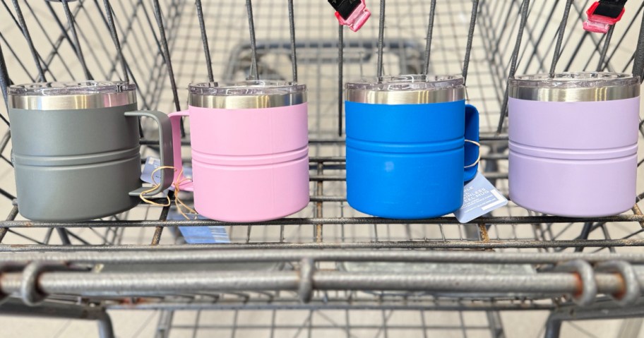 four crofton mugs in shopping cart 