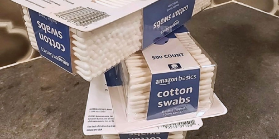Amazon Basics Cotton Swabs 500-Pack Just $2 Shipped