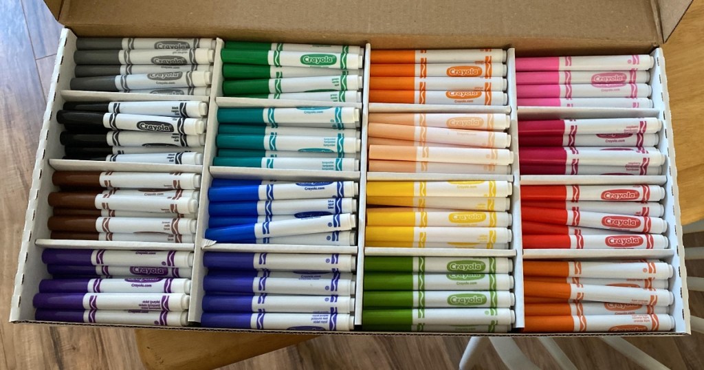 classpack of Crayola markers