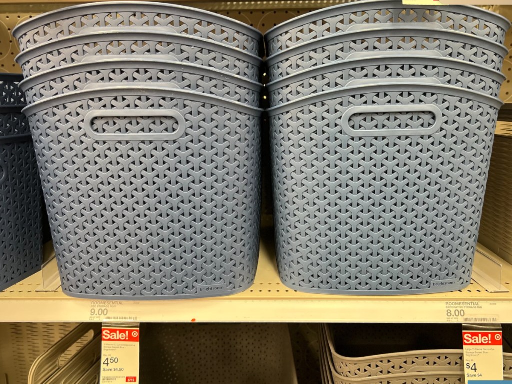 display of Brightroom Y-Weave XL Curved Decorative Storage Baskets at the target store