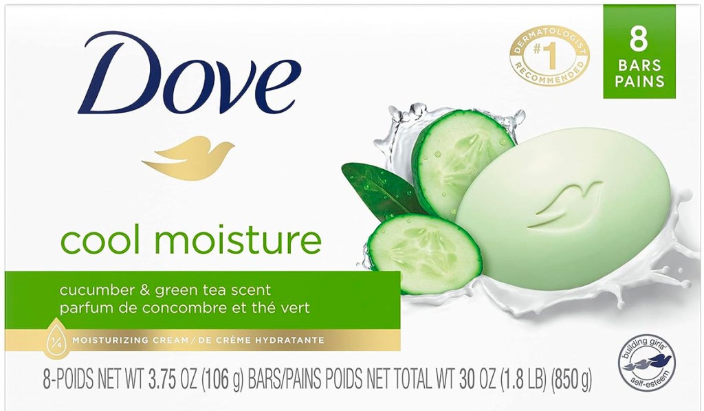 dove cucumber and green tea beauty bars 8 count