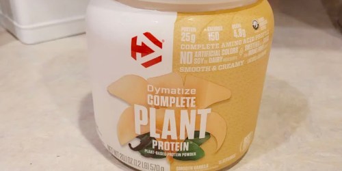 Dymatize Plant-Based Protein Powder 1-Pound Container Only $8.57 Shipped on Amazon (Regularly $21)