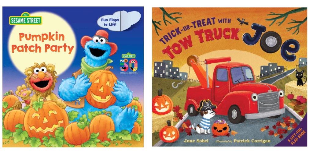 halloween kids books _ Sesame Street and tow truck Joe