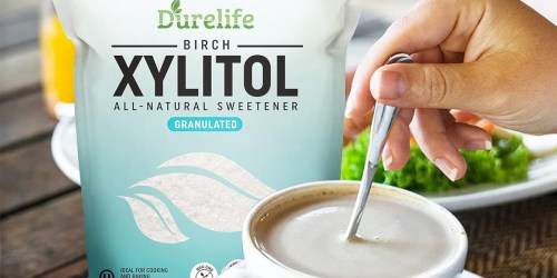 60% Off DureLife Xylitol Sugar Substitute 5-Pound Bag on Amazon | Just $15.99 Shipped!