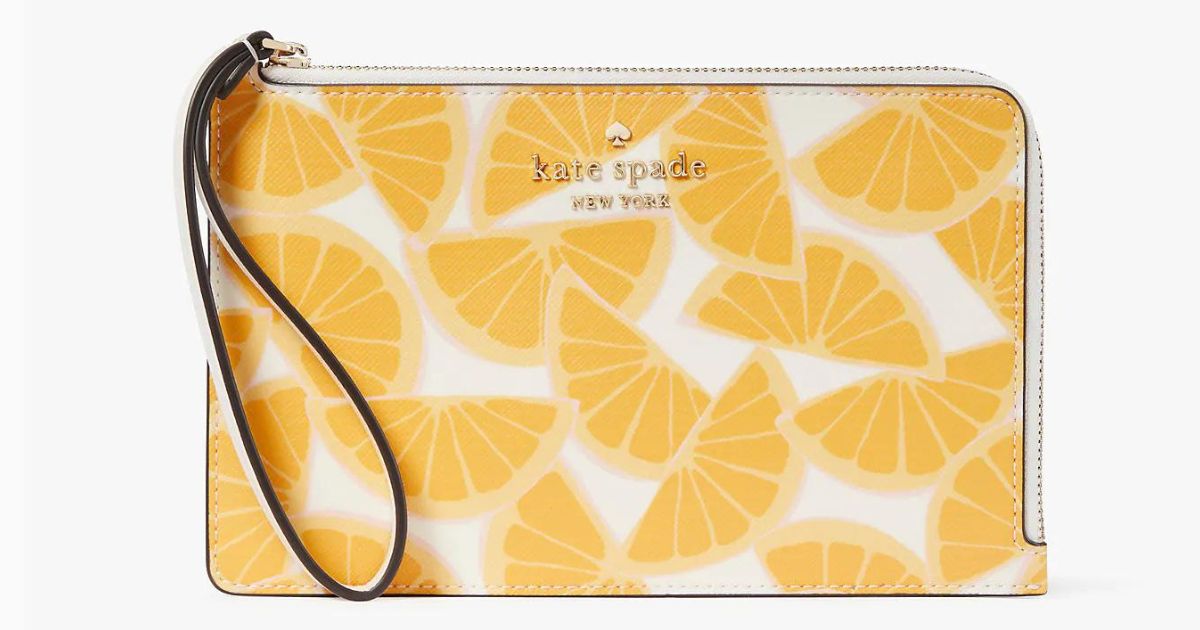orange kate spade wallet