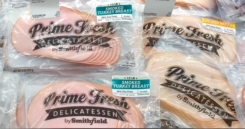 prime fresh ham and turkey lunchmeats 