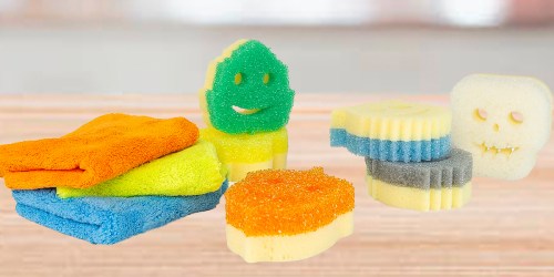 Scrub Mommy Sponge Set 6-Count w/ 3 Microfiber Towels Only $23 Shipped | Fun Fall Shapes!