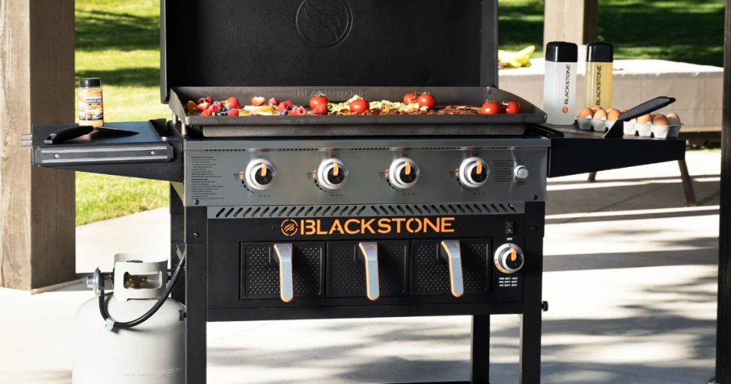 Blackstone 4-Burner 36" Griddle with 3 Air Fryer Baskets