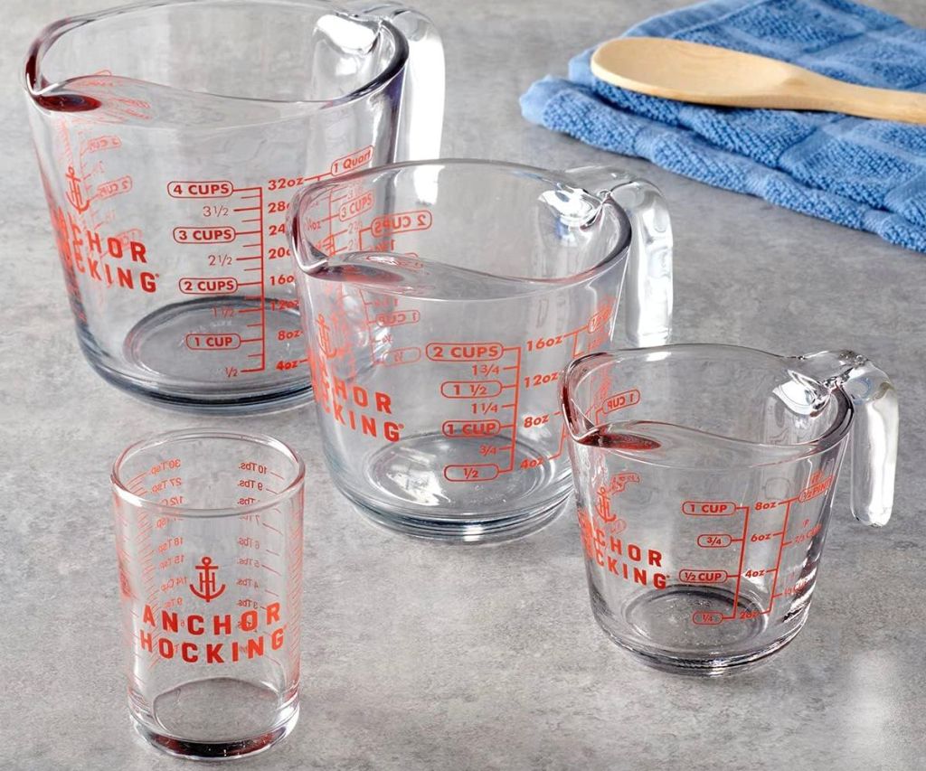 Anchor Hocking 4-Piece Measuring Cup Set