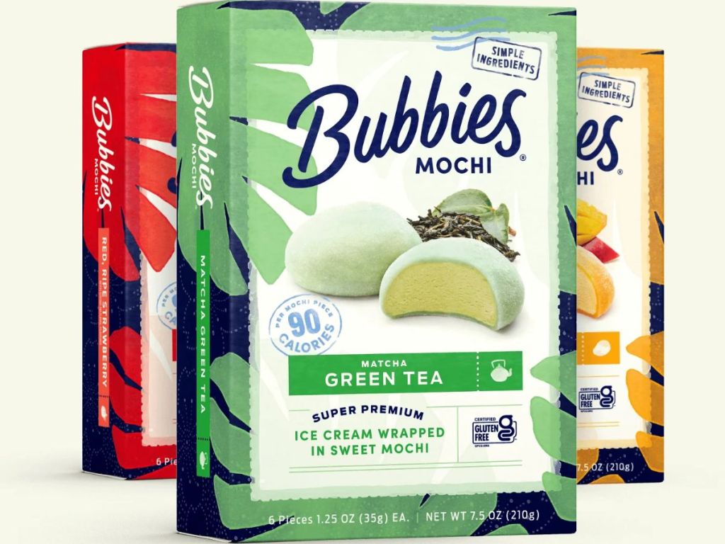 3 boxes of Bubbies Mochi