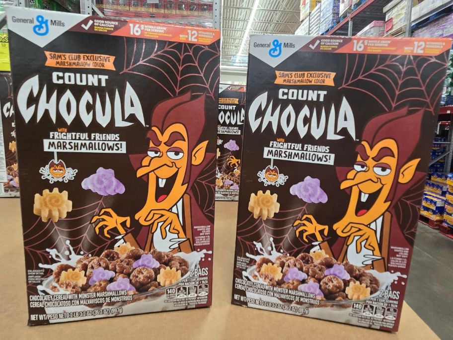 2 boxes of Count Chocula Cereal at Sam's Club