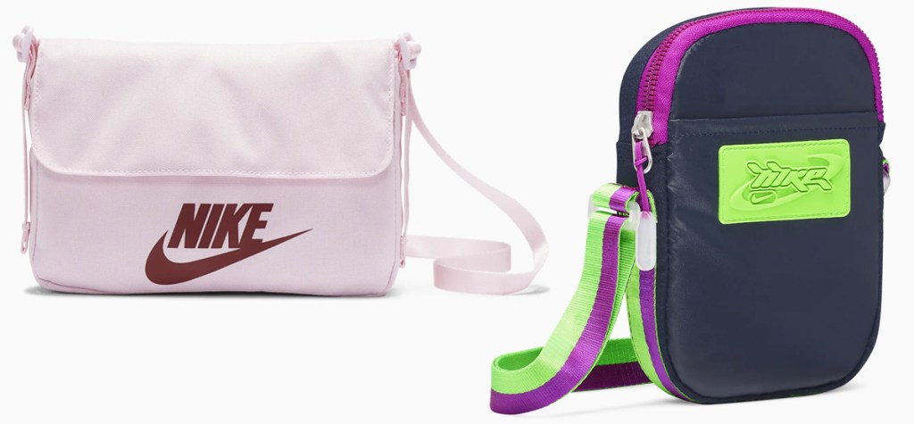 pink and black nike crossbody bags