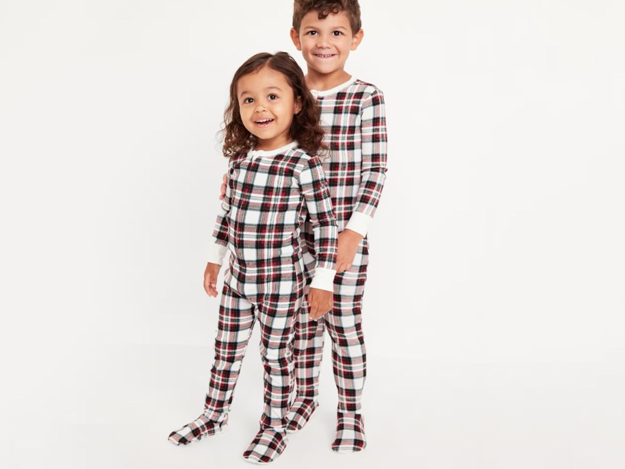 Old Navy Toddler Gender-Neutral Printed 2-Way Zip Footed Pajama Set