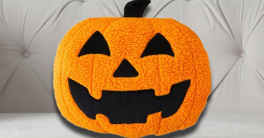 Walmart Halloween Pumpkin Throw Pillow