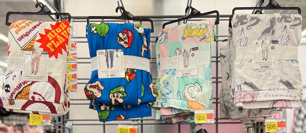 Walmart Women's Maruchan Super Mario Rugrats and Princess Pajama Pants