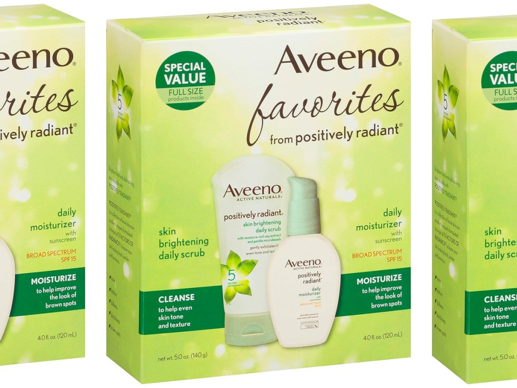 aveeno favorites gift set box