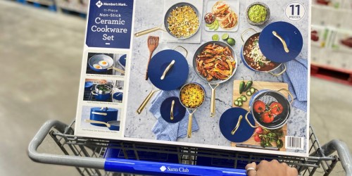 $40 Off Member’s Mark Ceramic Cookware Set on SamsClub.com ($350 LESS Than the Lookalike!)