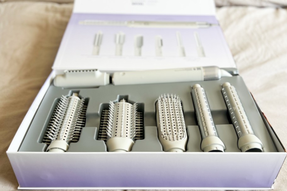 sharper image hair attachments in box