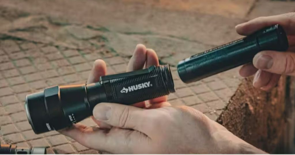 Husky 1200 Lumen LED Rechargeable Focusing Flashlight