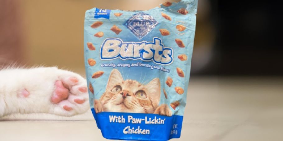 Blue Buffalo Bursts Crunchy Cat Treats 5oz Bag Just $2.24 Shipped on Amazon