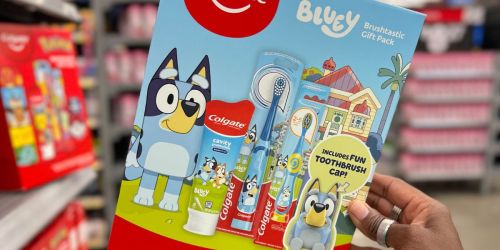 Colgate Brushtastic Gift Pack Just $10 at Walmart |  Bluey, Pokémon, Batman, & More!