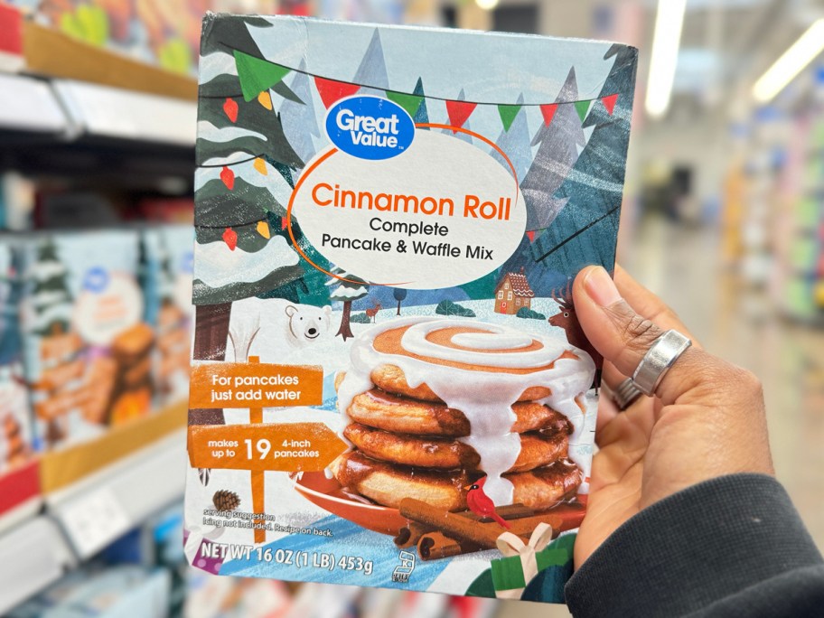 Great Value Cinnamon Roll Pancake & Waffle Mix