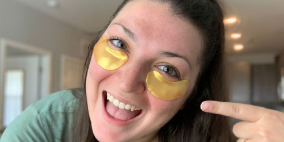 Golden Eye Masks 25-Pairs Just $5.99 Shipped for Prime Members | Reduces Puffiness & Dark Circles