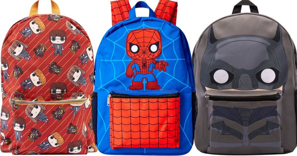 Funko POP! Backpacks Harry Potter Spiderman and Batman