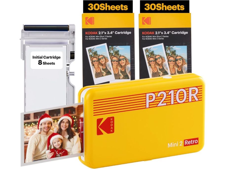 KODAK Mini 2 Retro 4PASS Portable Photo Printer stock image