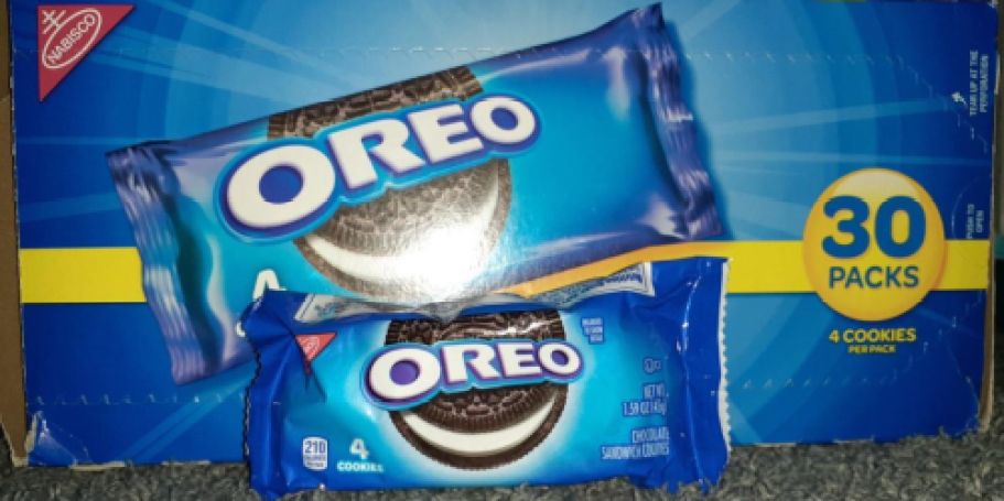 OREO Snack Packs 30-Count Only $8.83 Shipped on Amazon | Great for Work & School Lunches!