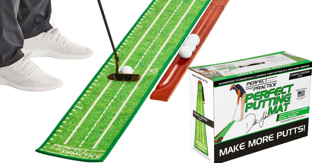 Perfect Putting Mat Compact Edition stock image