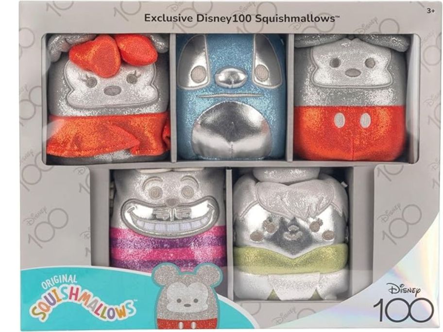 boxed set of Disney100 plushes