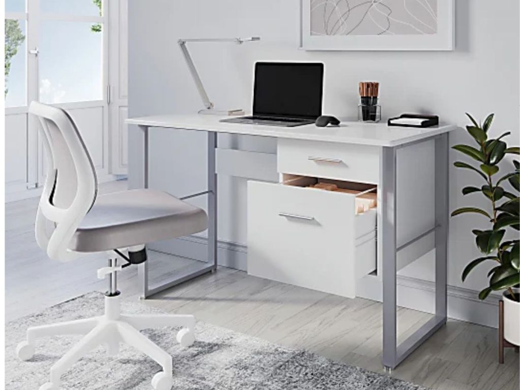 Realspace® Halton 48"W Computer Desk, White 