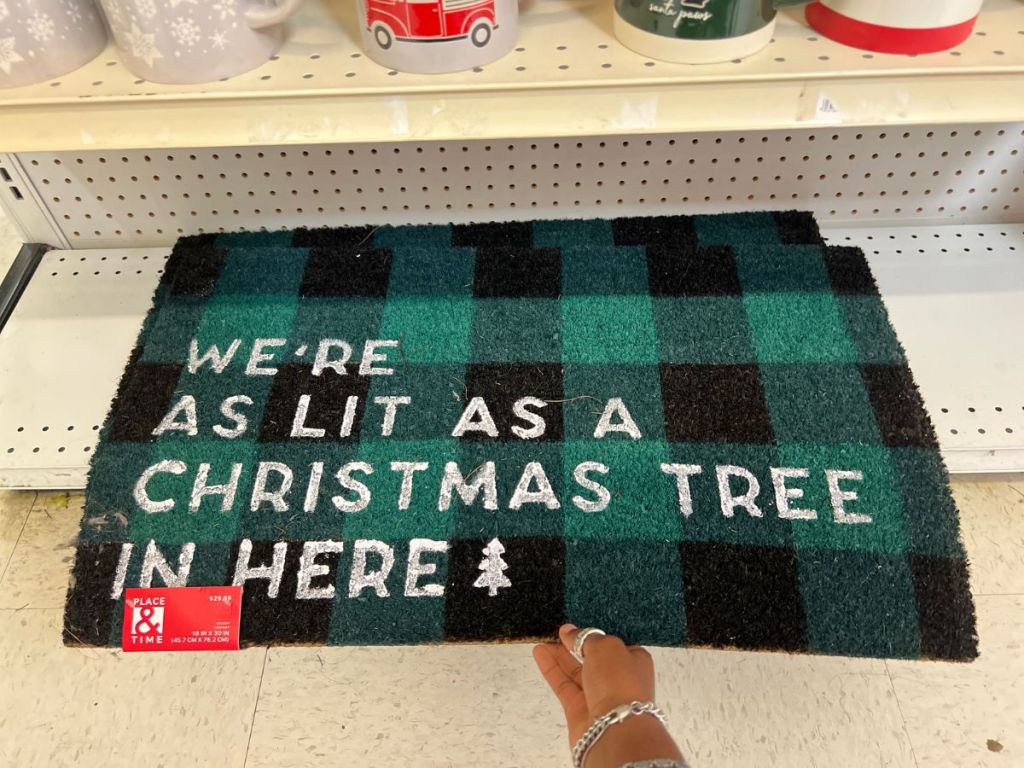 Christmas Doormat from Joann's