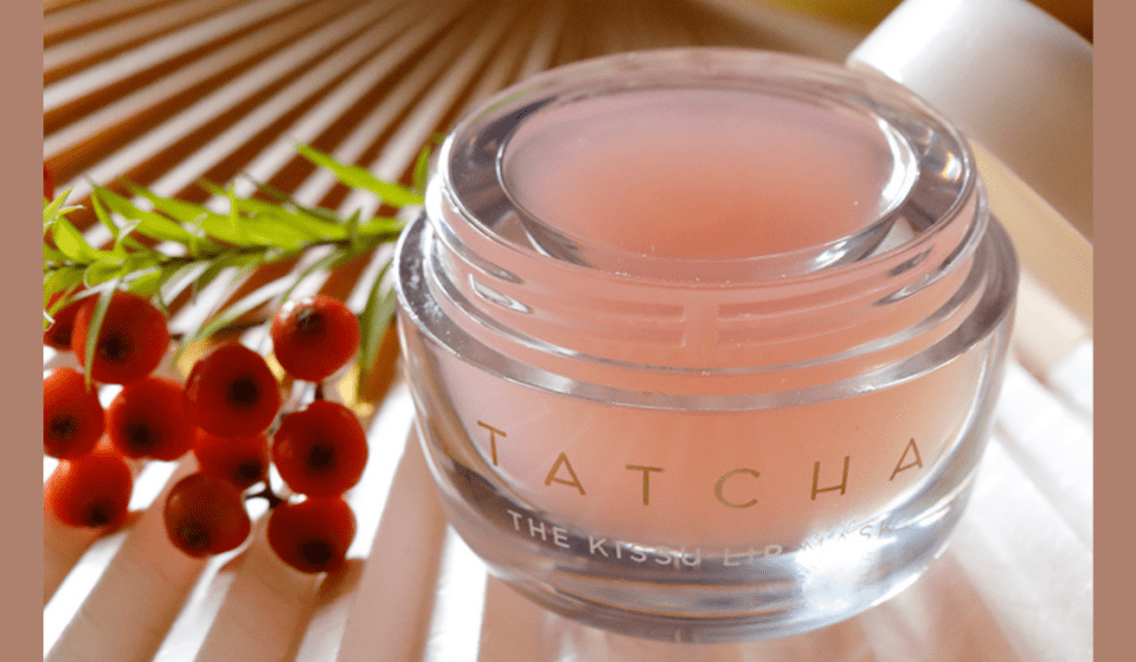 open jar of TATCHA Lip Scrub Mask