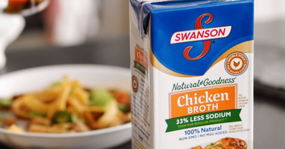 Swanson Natural Goodness 33% Less Sodium Chicken Broth, 32 oz