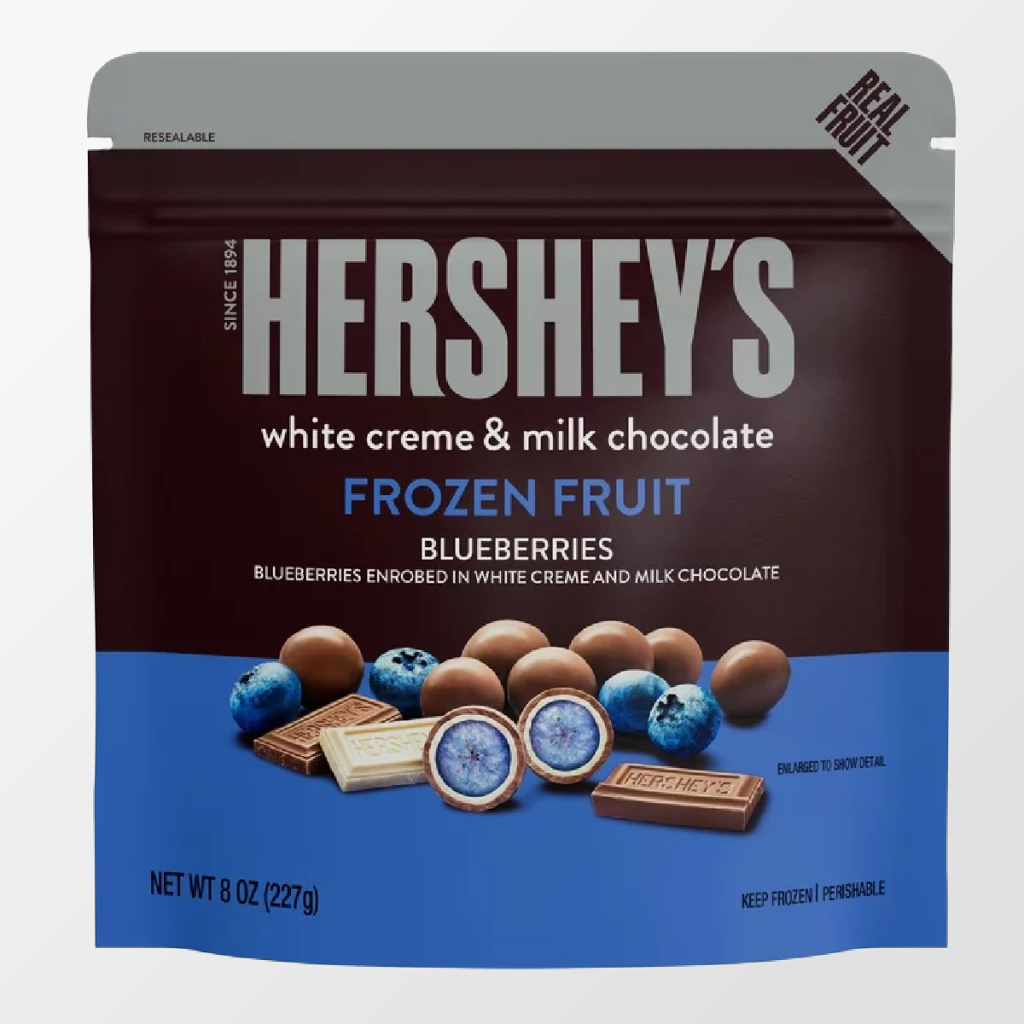 Hersheys White Creme and Milk Chocolate Frozen Fruit Blueberries from Walmart